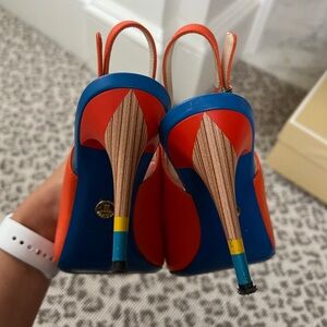 TIZIANO ZORZAN - Orange/ Blue Heels